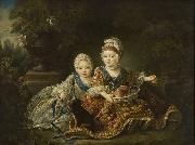 Francois-Hubert Drouais, Duke of Berry and the Count of Provence at
